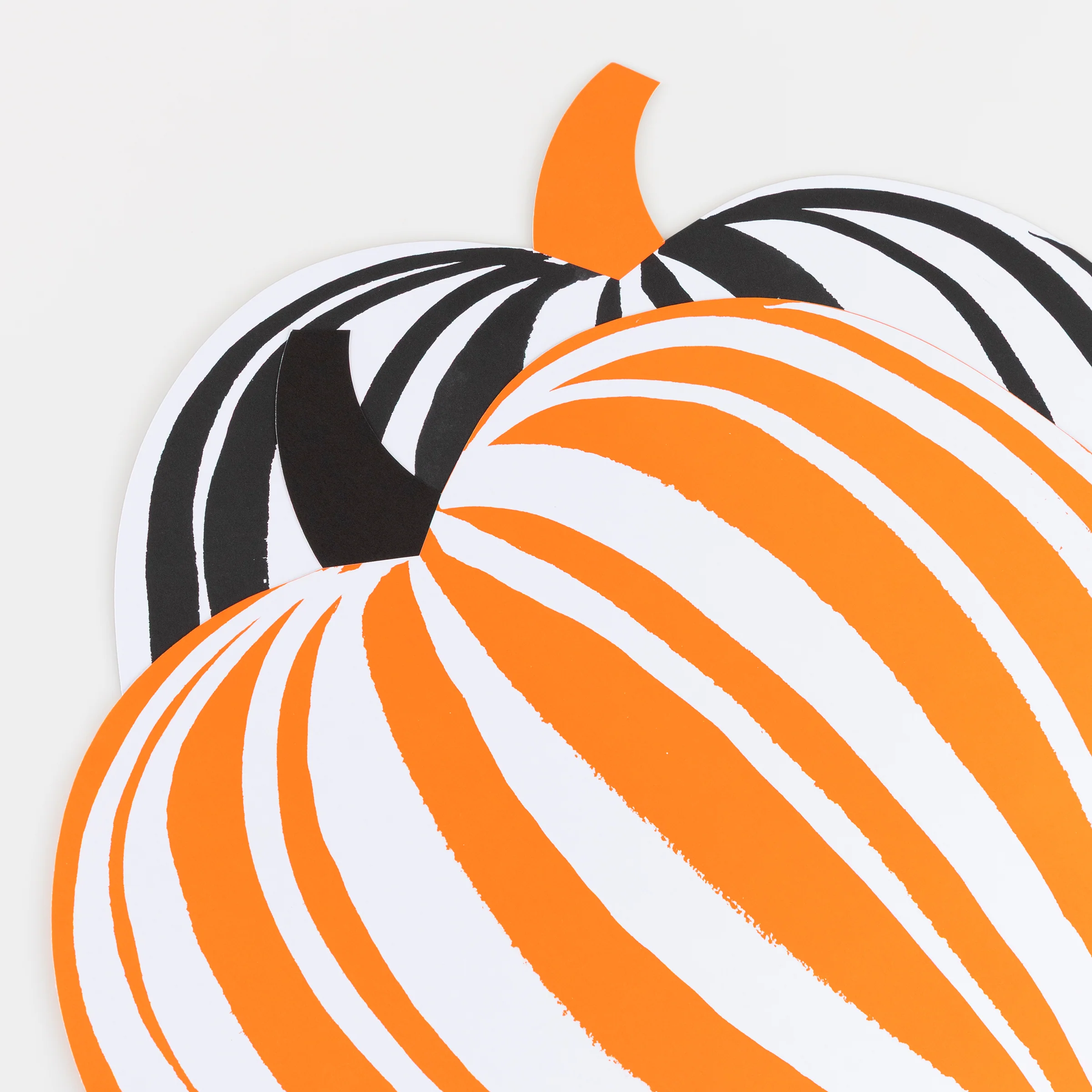 Stripe Pumpkin Paper Placemats (x 12) - Image 3