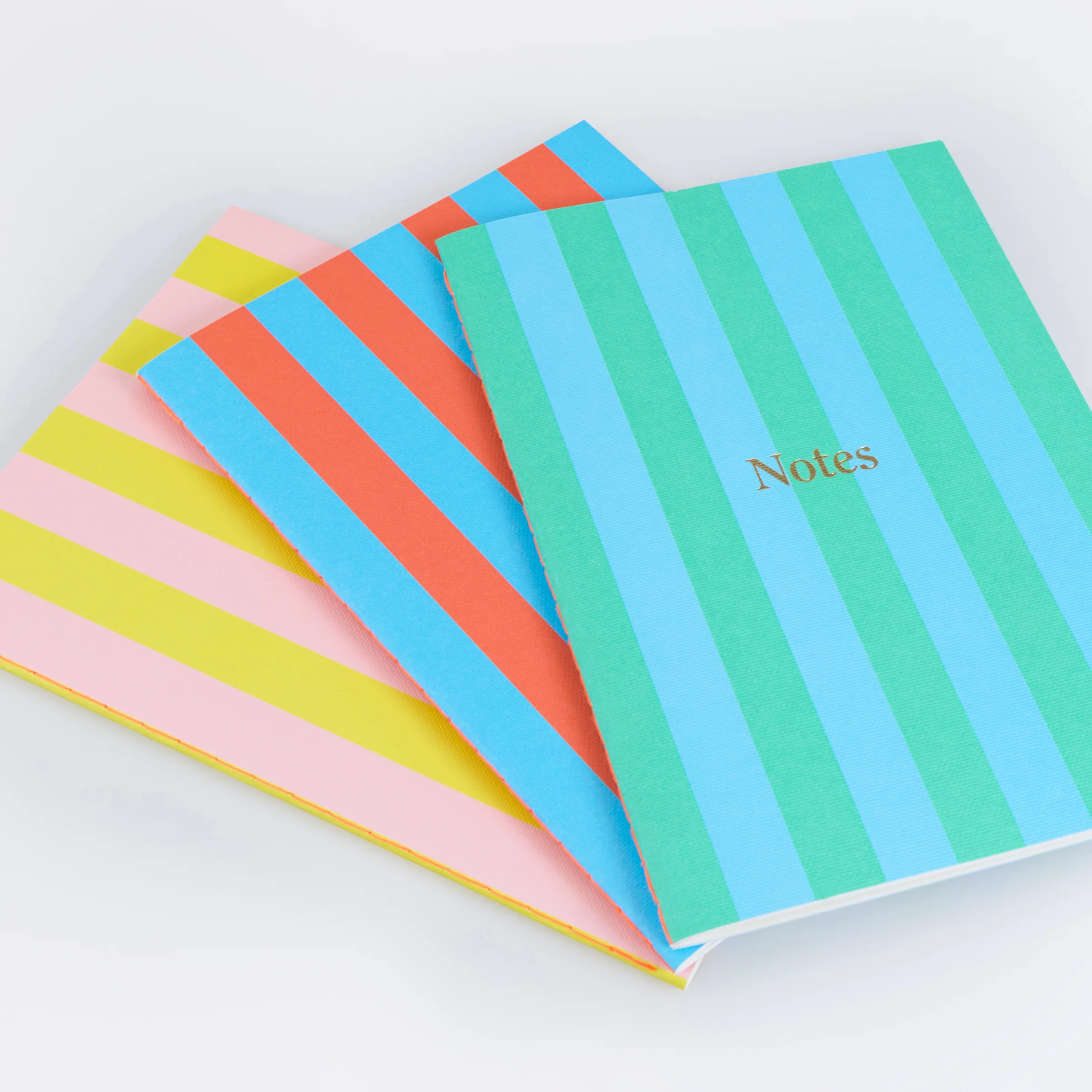 Striped Softcover Notebook Set (x 3) - Image 3