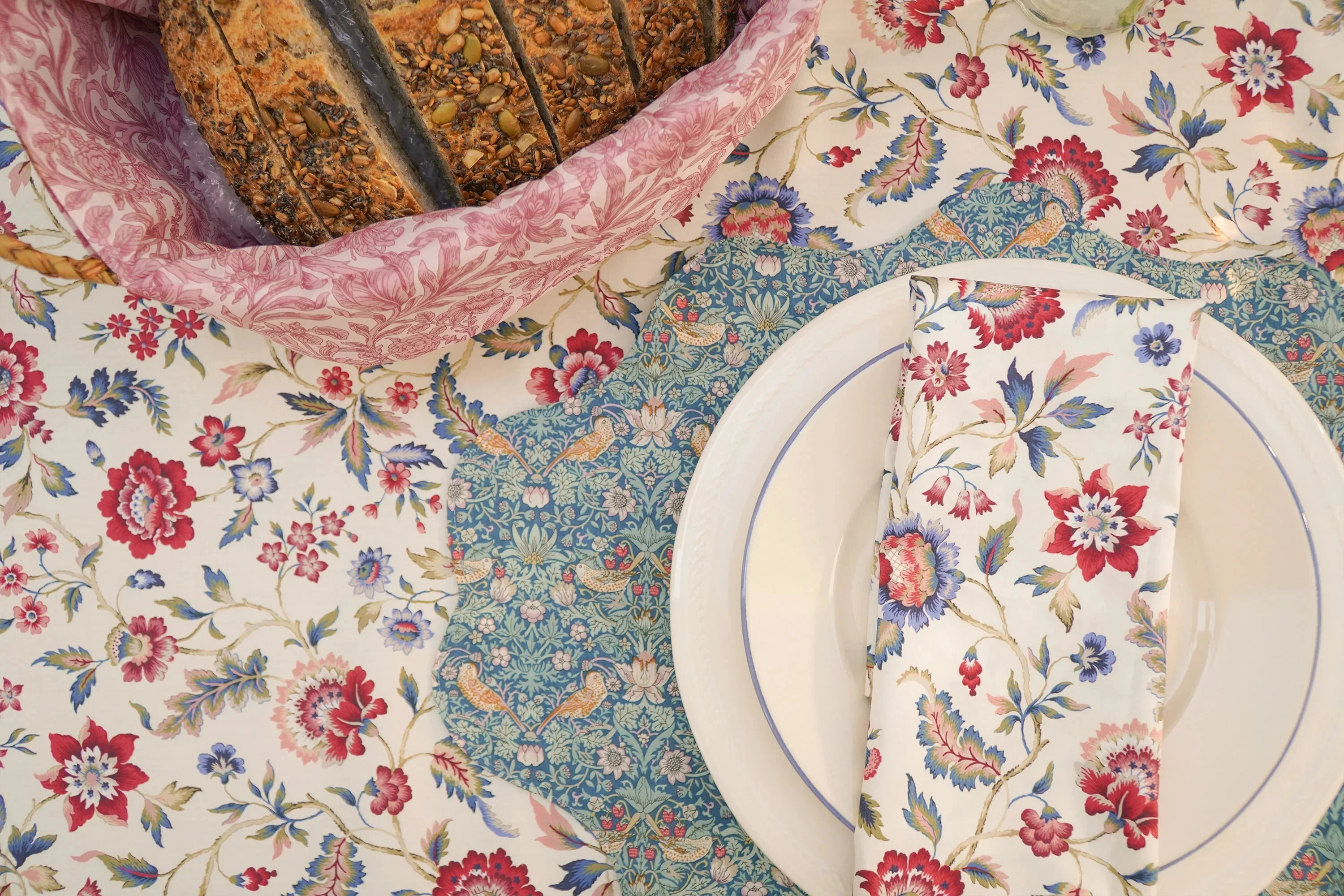 Eva Belle Tablecloth made with Liberty Fabric - Image 8