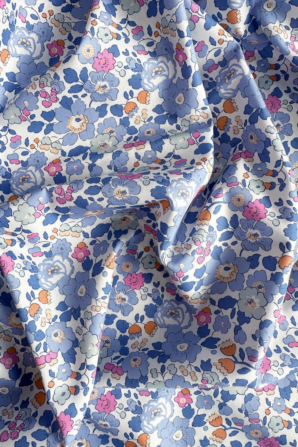 Betsy Lavender Blue Table Runner made with Liberty Fabric - Image 2