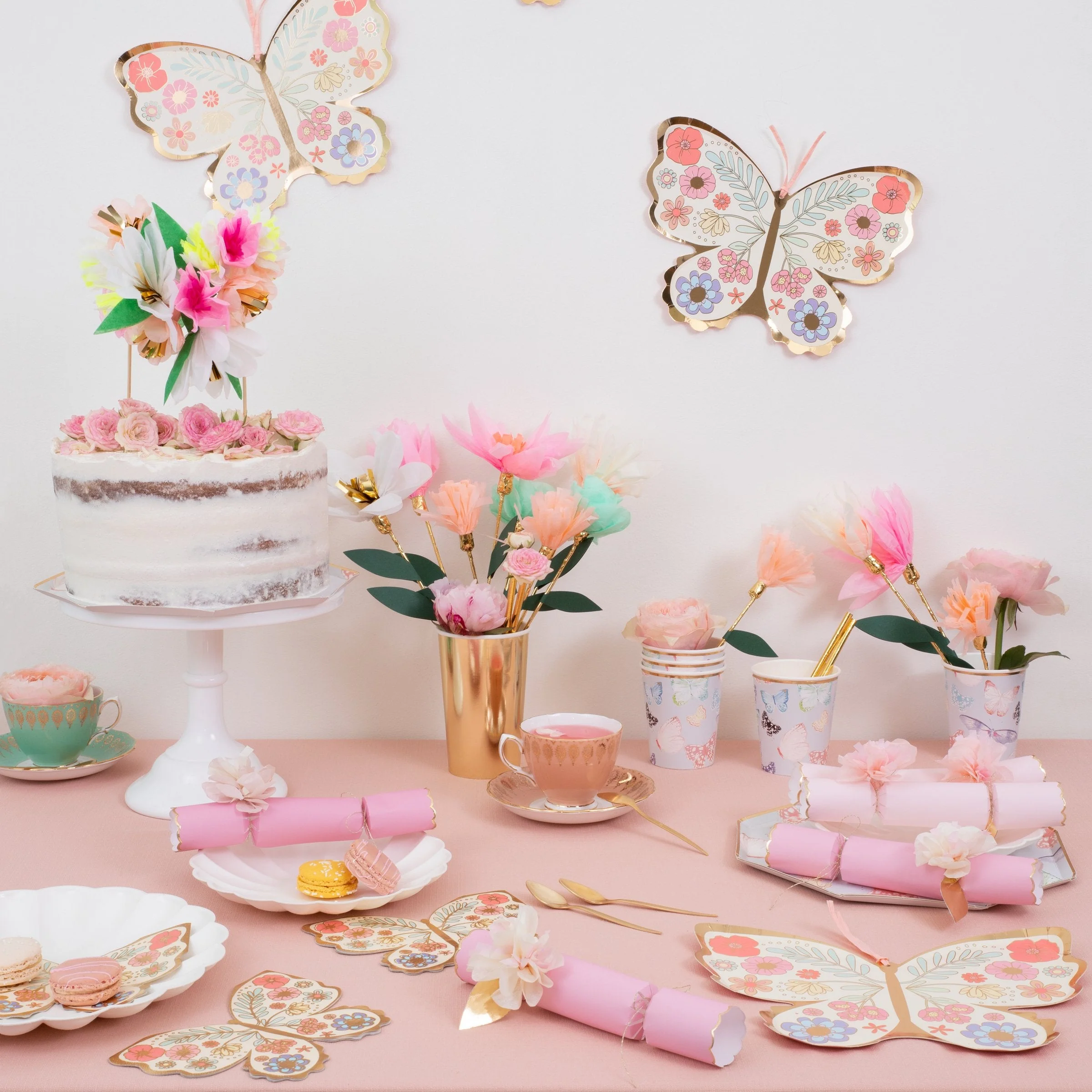 Tissue Floral Crackers (x 6) - Image 6