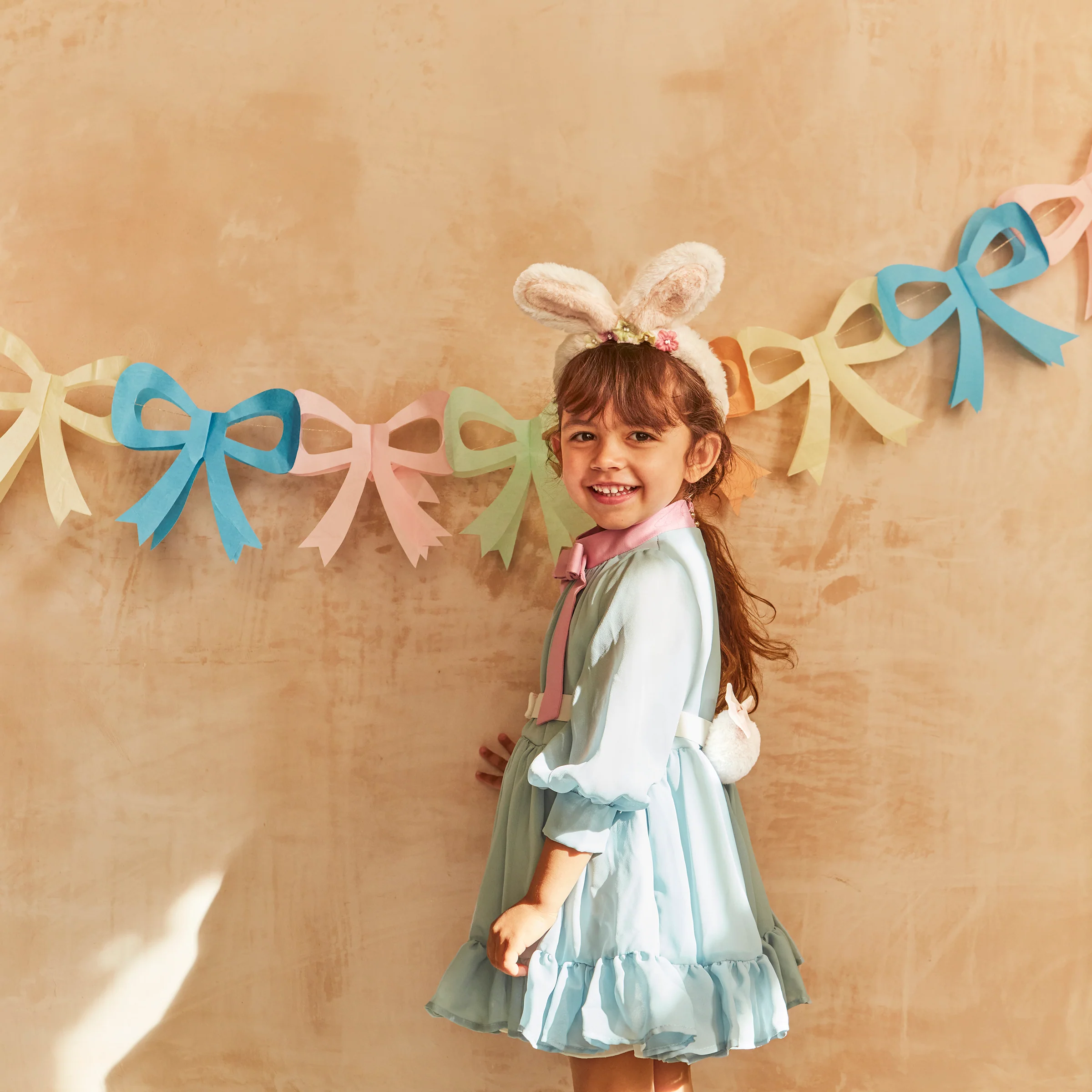 Tissue Paper Bow Garland Set - Image 2