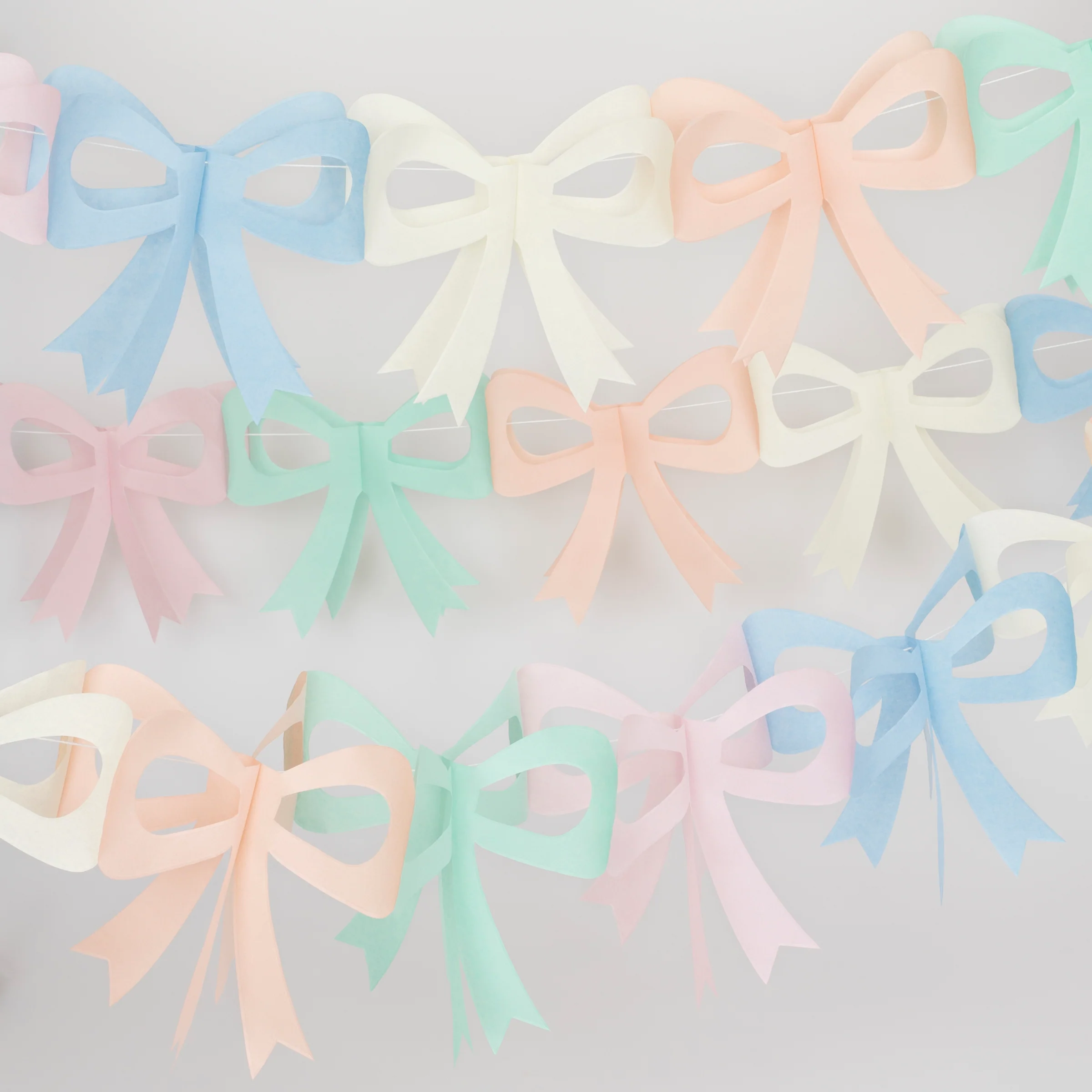 Tissue Paper Bow Garland Set - Image 3