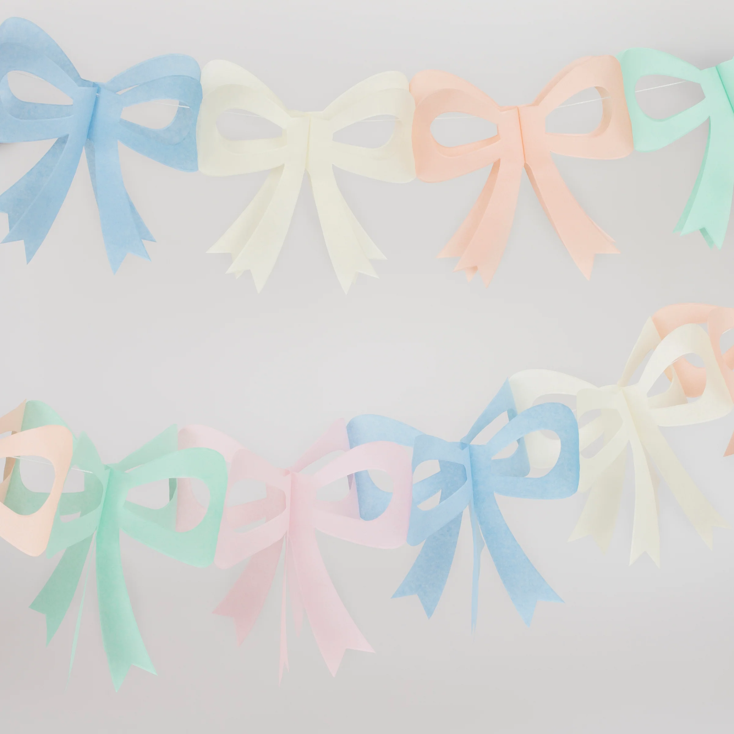 Tissue Paper Bow Garland Set - Image 4