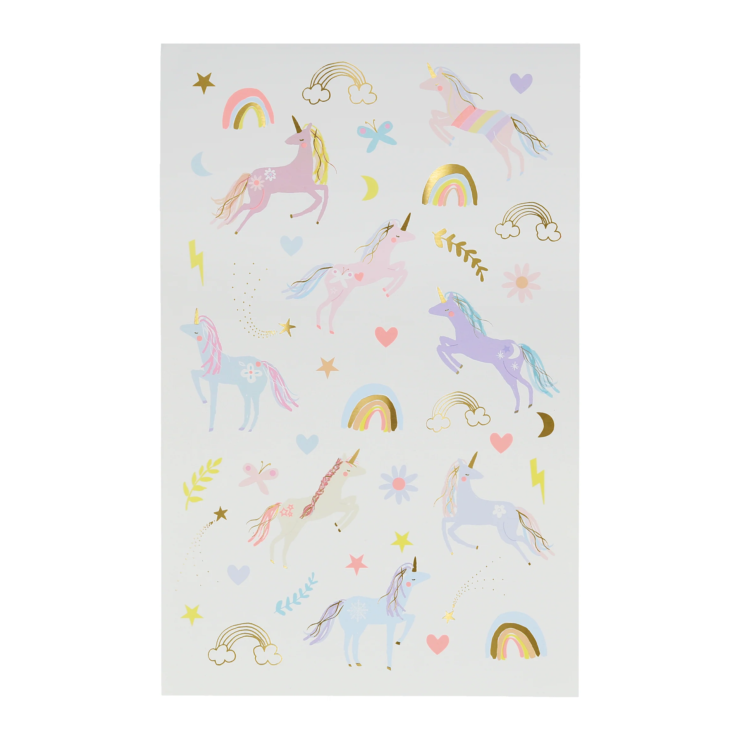 Unicorn Temporary Tattoo Sheets (x 2 sheets) - Image 2