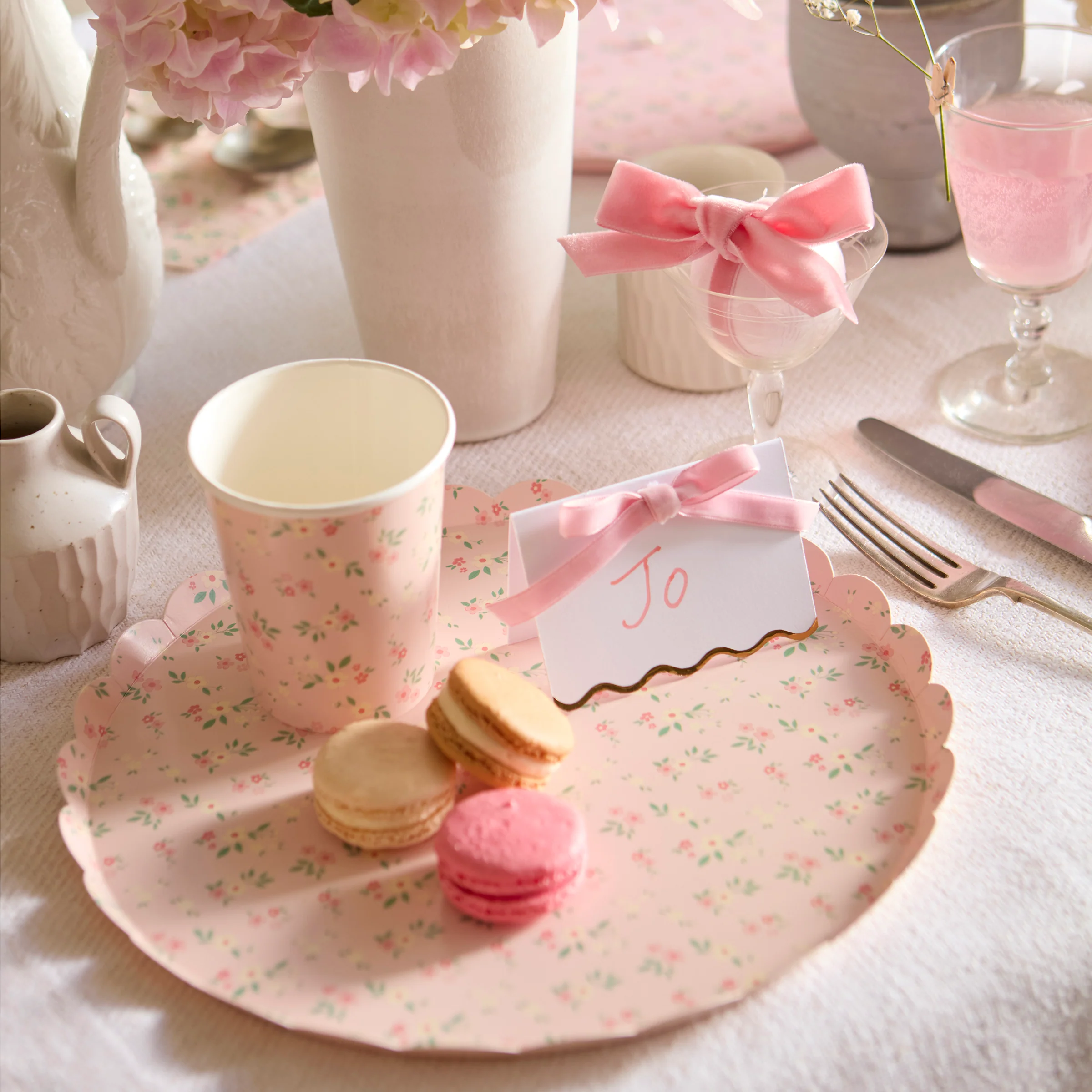 Vintage Ditsy Side Plates (x 8) - Image 2