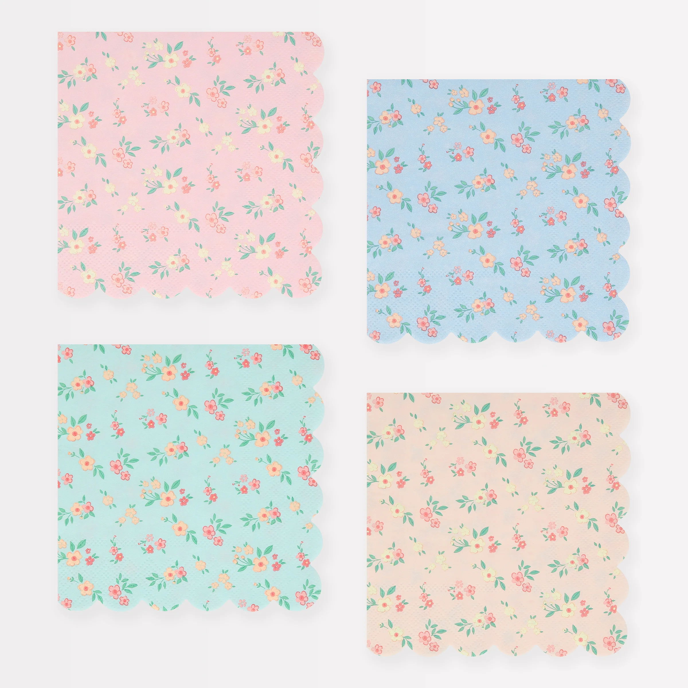 Vintage Ditsy Small Napkins (x 16)