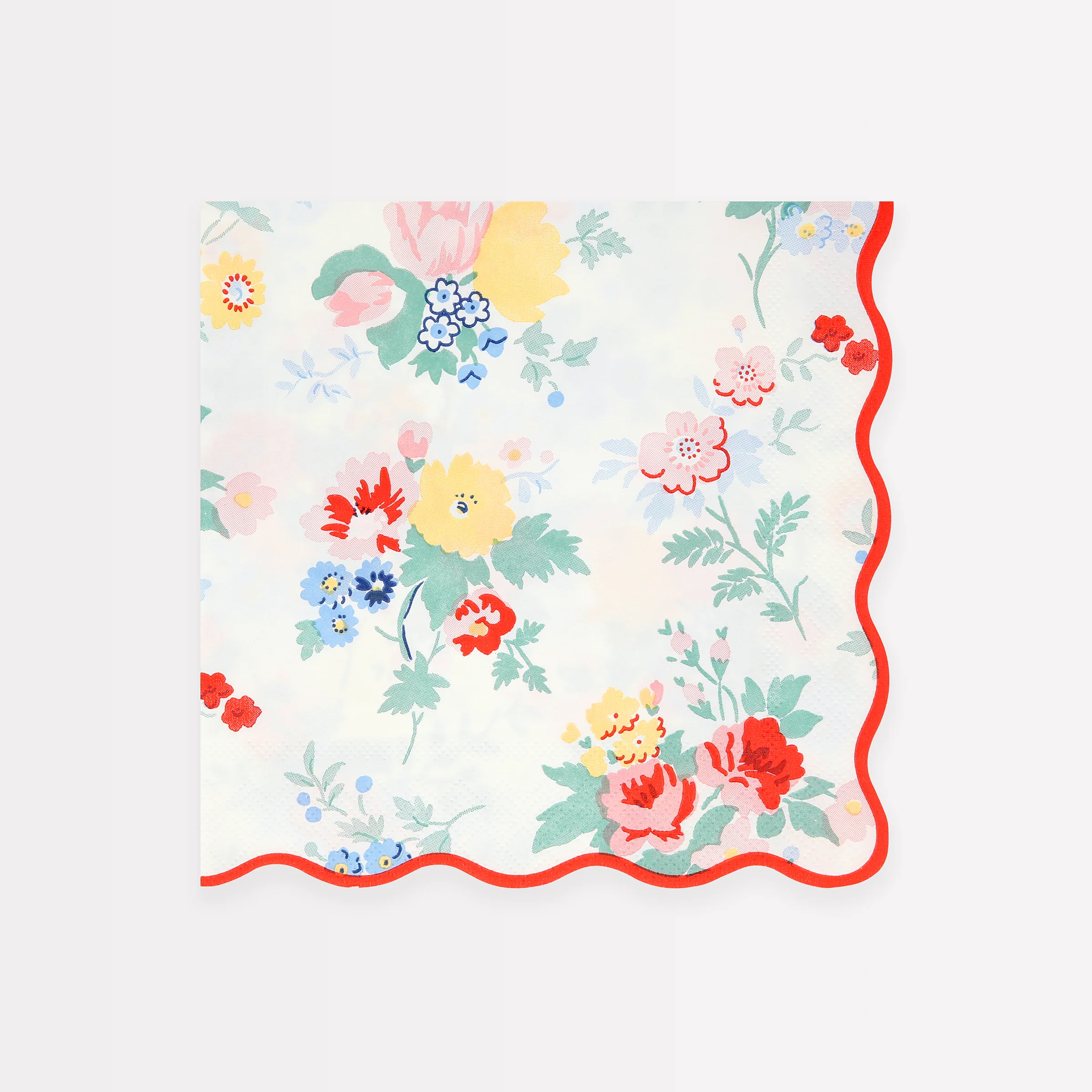 Vintage Floral Large Napkins (x 16)