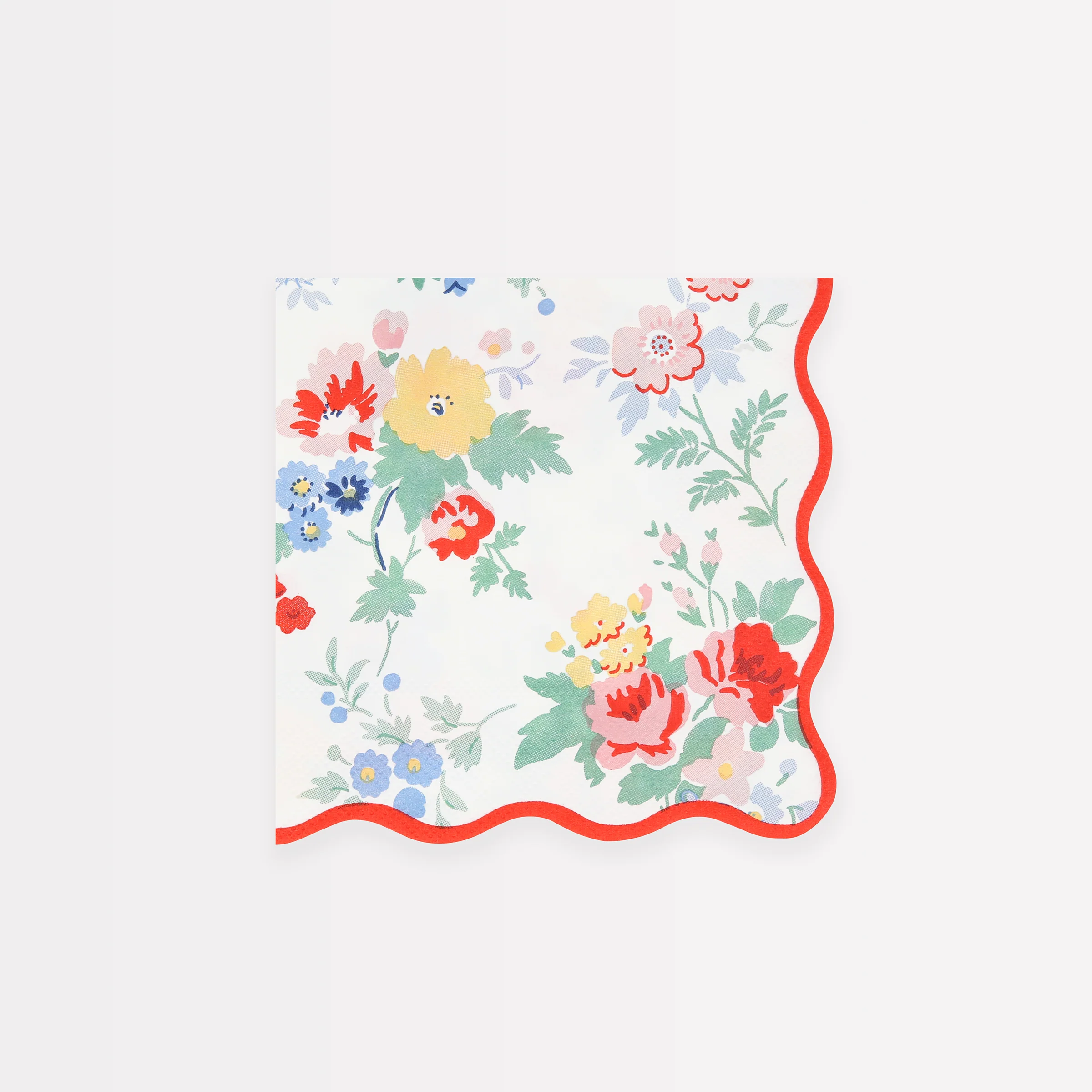 Vintage Floral Small Napkins (x 16)
