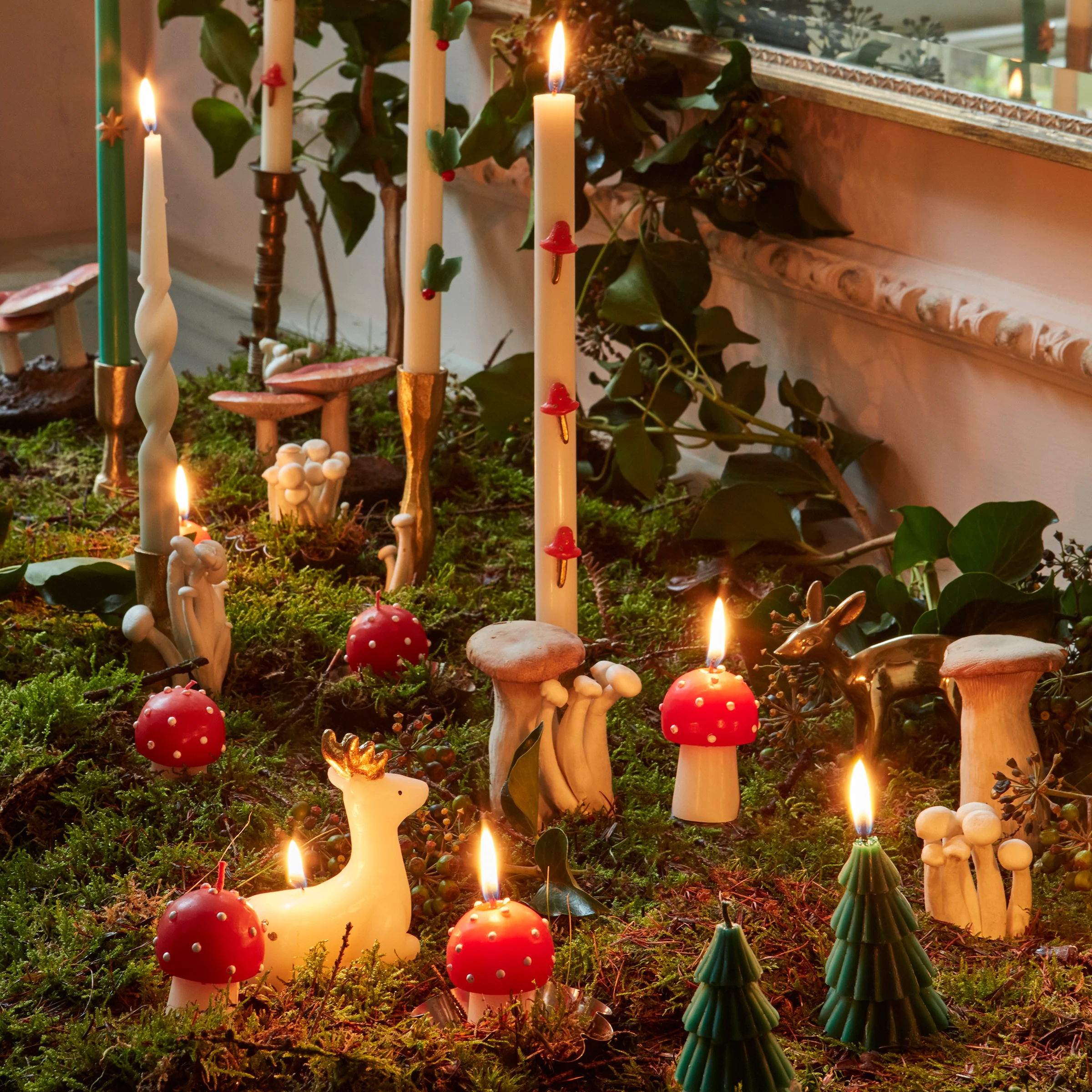 Winter Woodland Candles (x 5) - Image 2