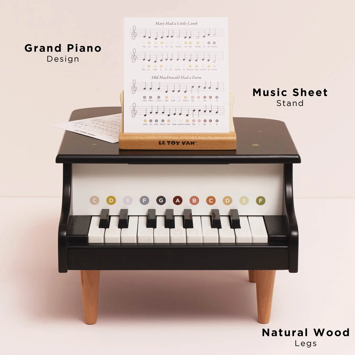 Wooden Grand Piano Toy - Image 2