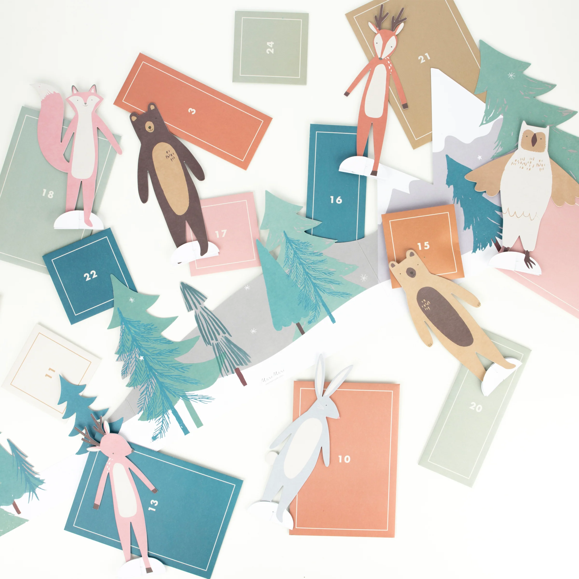 Woodland Paper Play Advent Calendar - Image 3