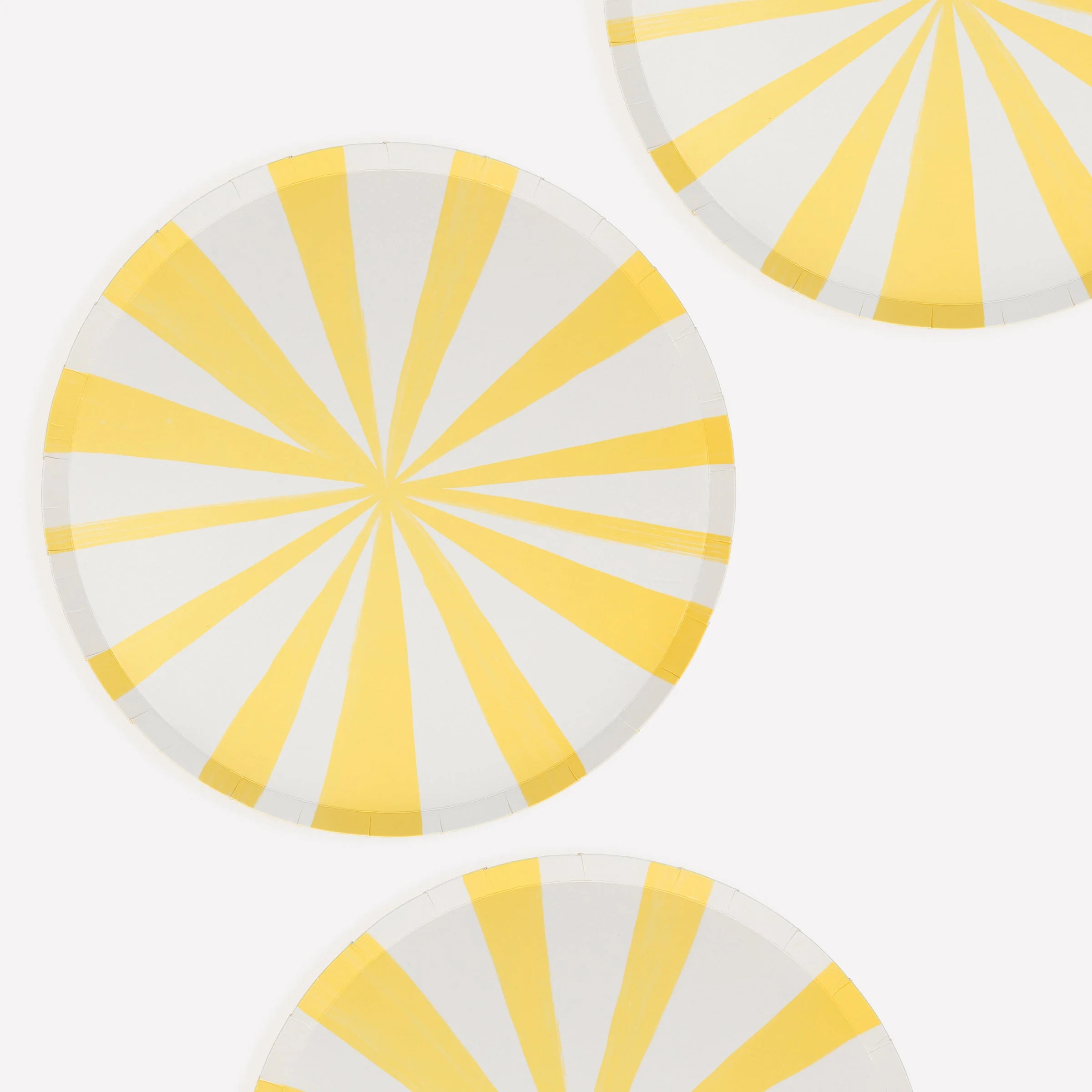 Yellow Stripe Dinner Plates (x 8) - Image 3